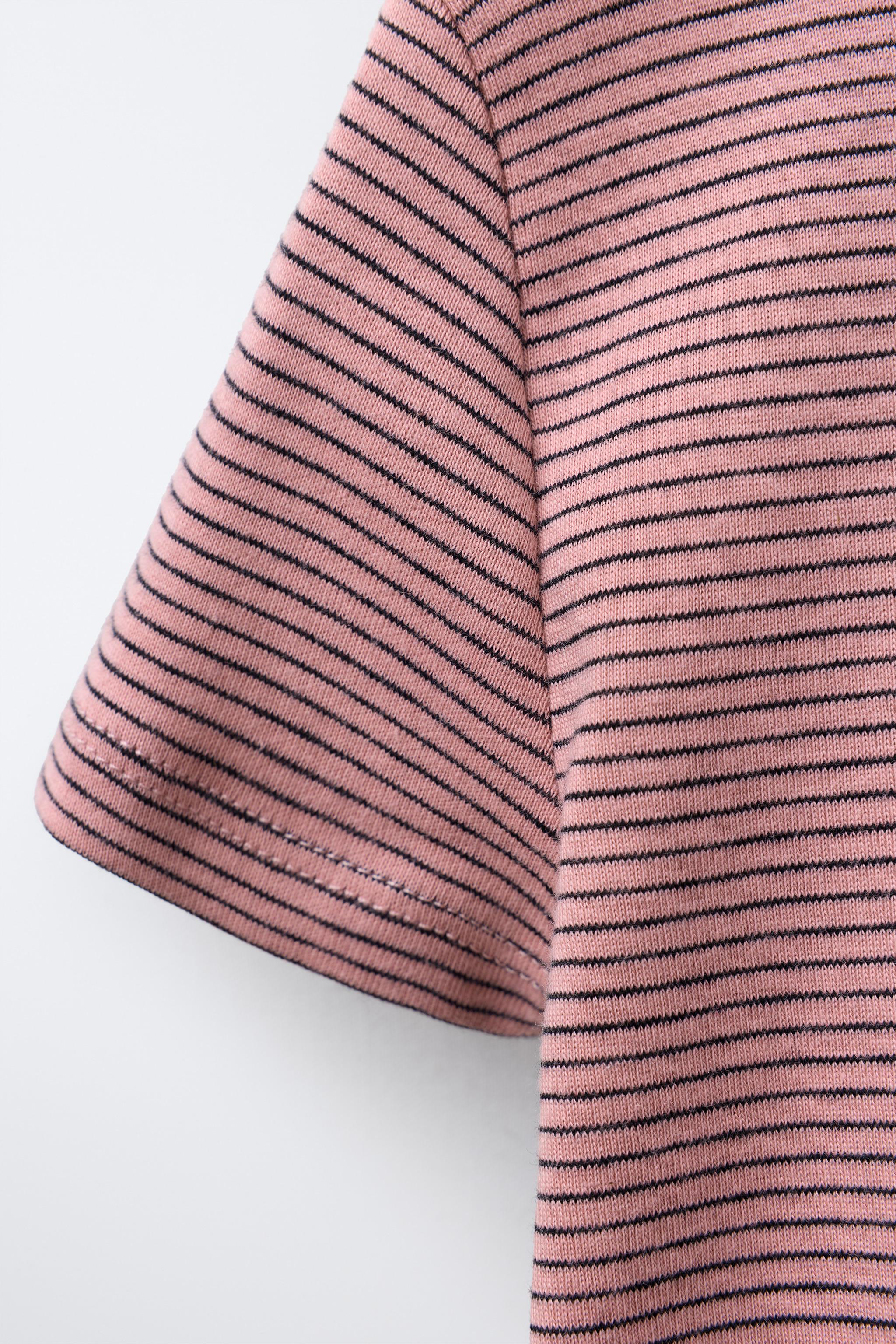 STRIPED PRINT T-SHIRT